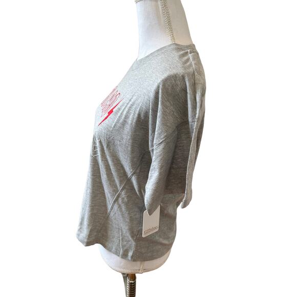 PJ Salvage Rad White Blue Graphic Loungewear Tee Gray S - Picture 4 of 7